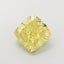3.07 Ct. Fancy Intense  Yellow Cushion Lab Grown Diamond