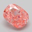 2.00 Ct. Fancy Vivid Pink Cushion Lab Grown Diamond