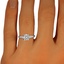 The Hedia Ring, smallzoomed in top view on a hand