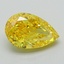 2.14 Ct. Fancy Vivid Yellow Pear Lab Grown Diamond