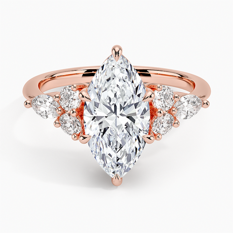 14K Rose Gold Luxe Nadia Diamond Ring
