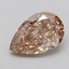 3.06 Ct. Fancy Light  Brown Pear Lab Grown Diamond