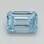 5.09 Ct. Fancy Intense Blue Emerald Lab Grown Diamond