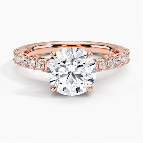 14K Rose Gold Sienna Half Coverage Hidden Accents Diamond Ring (1/2 ct. tw.)