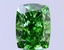 2.41 Ct. Fancy Vivid  Green Cushion Lab Grown Diamond