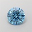 1.58 Ct. Fancy Vivid Blue Round Lab Grown Diamond