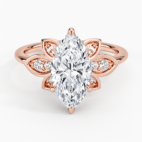 14K Rose Gold Luxe Fiore Diamond Ring