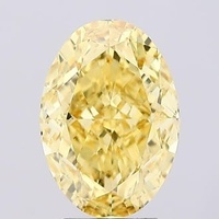 4.04 Ct. Fancy Intense Brownish Yellow Oval Lab Grown Diamond