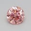 0.31 Ct. Fancy Vivid Pink Round Lab Grown Diamond