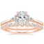 14K Rose Gold Melody Diamond Ring with Marseille Diamond Ring (1/3 ct. tw.)