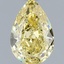 1.08 Ct. Fancy Intense Yellow Pear Lab Grown Diamond