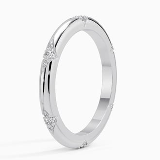 Alula Diamond Ring in 18K White Gold