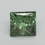 0.84 Ct. Fancy Vivid Pacific Green Princess Lab Grown Diamond