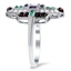 The Baton Rouge Ring, smalltop view on a hand