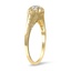 The Lishe Ring, smalltop view on a hand