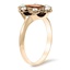 The Cayla Ring, smalltop view on a hand
