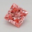 0.73 Ct. Fancy Vivid Pink Princess Lab Grown Diamond