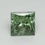 0.99 Ct. Fancy Vivid Pacific Green Princess Lab Grown Diamond