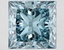 3.26 Ct. Fancy Vivid Blue Princess Lab Grown Diamond