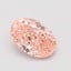 0.72 Ct. Fancy Vivid Pink Oval Lab Grown Diamond