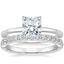 18K White Gold Petite Heritage Diamond Ring with Luxe Heritage Diamond Ring (1/3 ct. tw.)