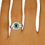 The Madeley Ring, smallzoomed in top view on a hand