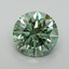 2.73 Ct. Fancy Vivid Green Round Lab Grown Diamond