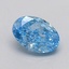 0.55 Ct. Fancy Vivid  Blue Oval Lab Grown Diamond