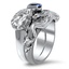 Tiger and Dragon Sapphire Matched Set, smallside view