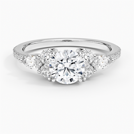 Luxe Marquise and Round Diamond Setting