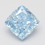 1.59 Ct. Fancy Vivid Blue Cushion Lab Grown Diamond