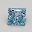 1.51 Ct. Fancy Intense Blue Princess Lab Grown Diamond