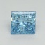 1.64 Ct. Fancy Vivid Blue Princess Lab Grown Diamond