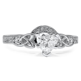 Custom Engraved Celtic Claddagh Ring