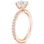 14K Rose Gold Amelie Three-Quarter Coverage Diamond Ring, smallside view