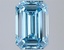 3.02 Ct. Fancy Vivid Blue Emerald Lab Grown Diamond