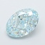 2.85 Ct. Fancy Intense Blue Oval Lab Grown Diamond