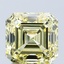 2.10 Ct. Fancy Intense Yellow Asscher Lab Grown Diamond