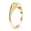 Teal Marquise Lab Diamond Bezel Ring, smallside view