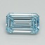 1.04 Ct. Fancy Intense Blue Emerald Lab Grown Diamond