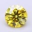1.55 Ct. Fancy Vivid Yellow Round Lab Grown Diamond