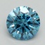 1.51 Ct. Fancy Vivid Blue Round Lab Grown Diamond