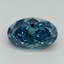 1.51 Ct. Fancy Vivid Blue Oval Lab Grown Diamond
