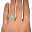 The Dian Ring, smallzoomed in top view on a hand