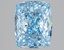 2.05 Ct. Fancy Vivid Blue Cushion Lab Grown Diamond