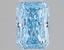 1.10 Ct. Fancy Vivid Blue Radiant Lab Grown Diamond
