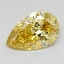 2.00 Ct. Fancy Yellow Pear Lab Grown Diamond