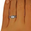 The Zerlini Ring, smalltop view on a hand