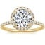 18K Yellow Gold Waverly Halo Diamond Ring (1/2 ct. tw.), smalltop view