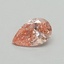 0.33 Ct. Fancy Vivid Pink Pear Lab Grown Diamond